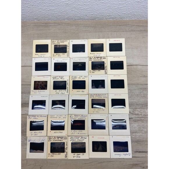 1958-75 Kodachrome Unknown Family Vacations And Holydays Color Slides Lot Of 30 - Picture 2 of 7